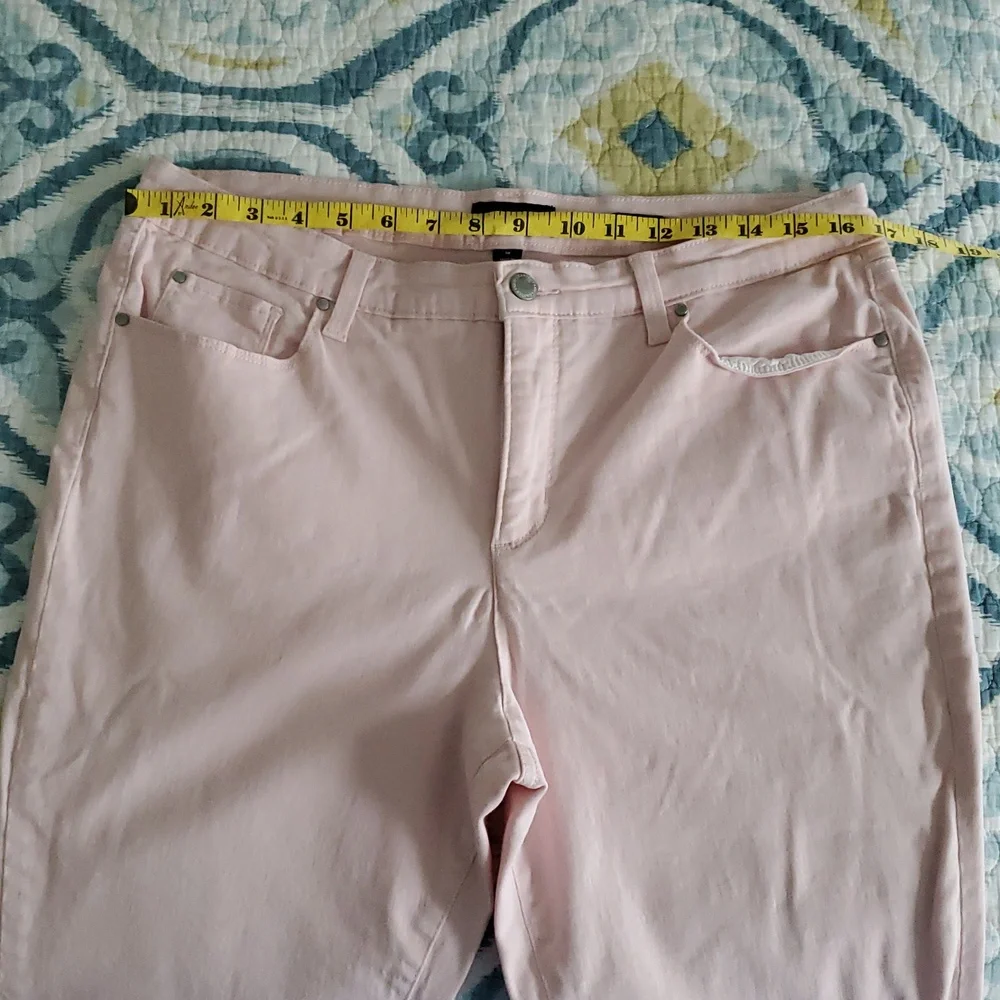 Charter Club Pink Bristol Skinny Ankle Jeans 16 - Picture 2 of 5